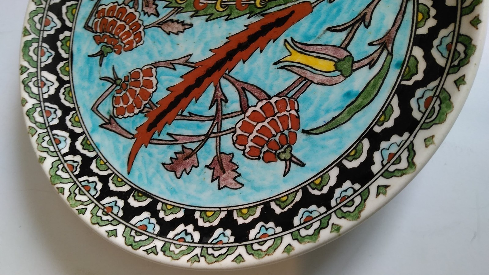 Ceramic Plate from TURKEY Floral 10 1/2