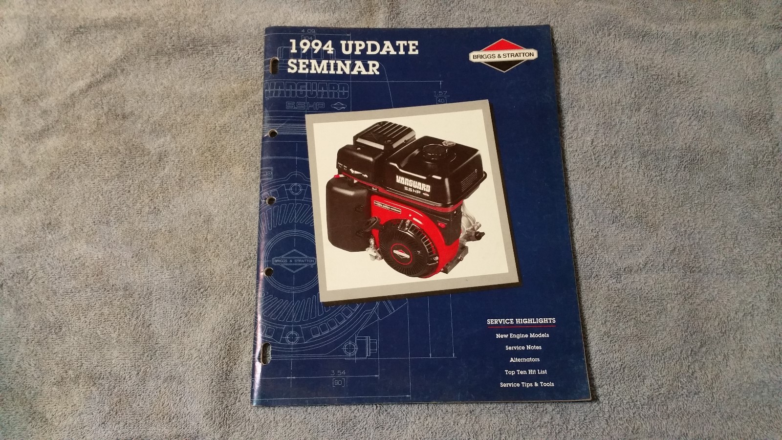 Briggs & Stratton technical update seminar manual book 1994-1996    3 books