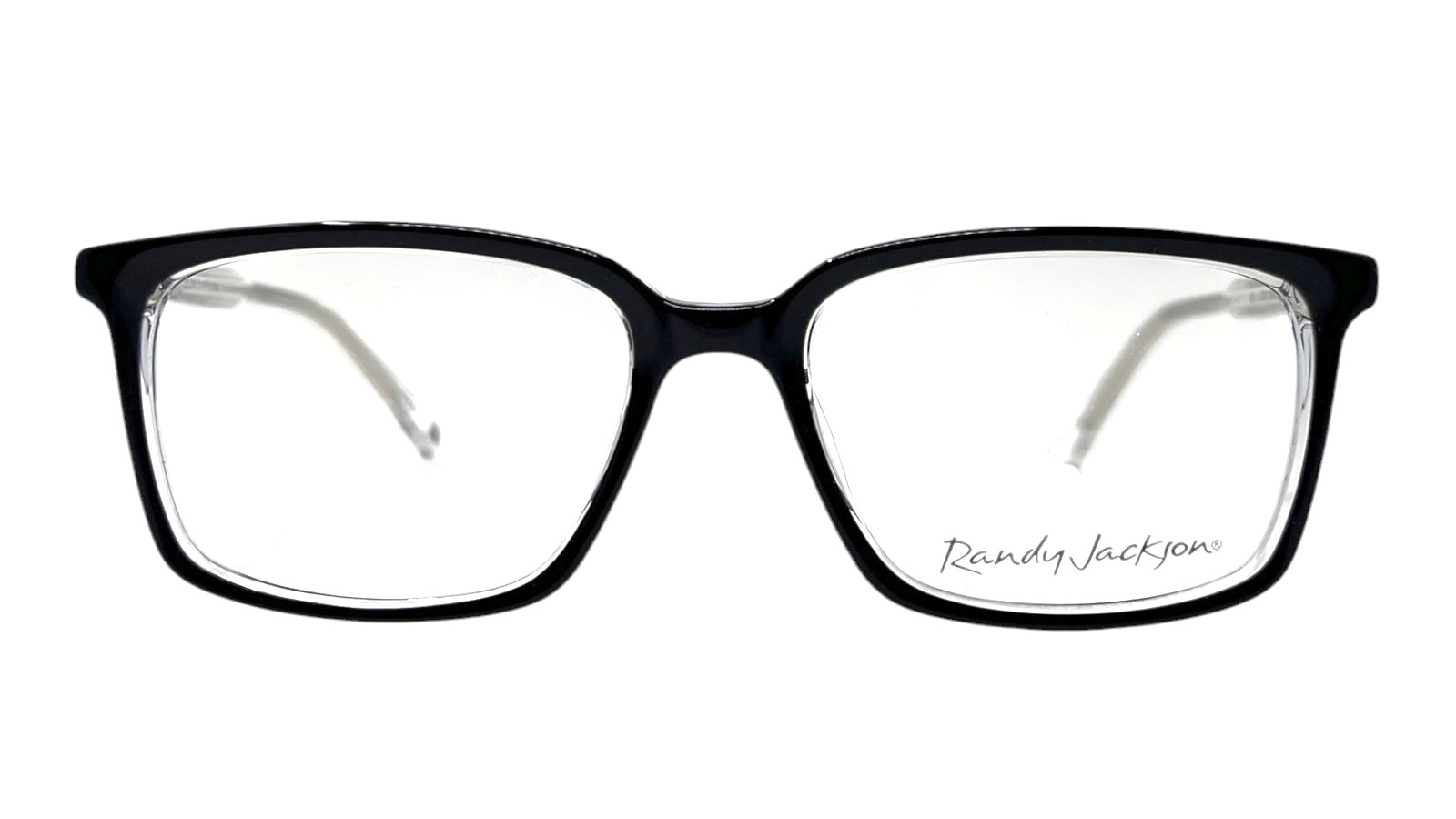 Randy Jackson 3072 021 Black Crystal Unisex Eyeglasses Frames 54-18-145 , NEW