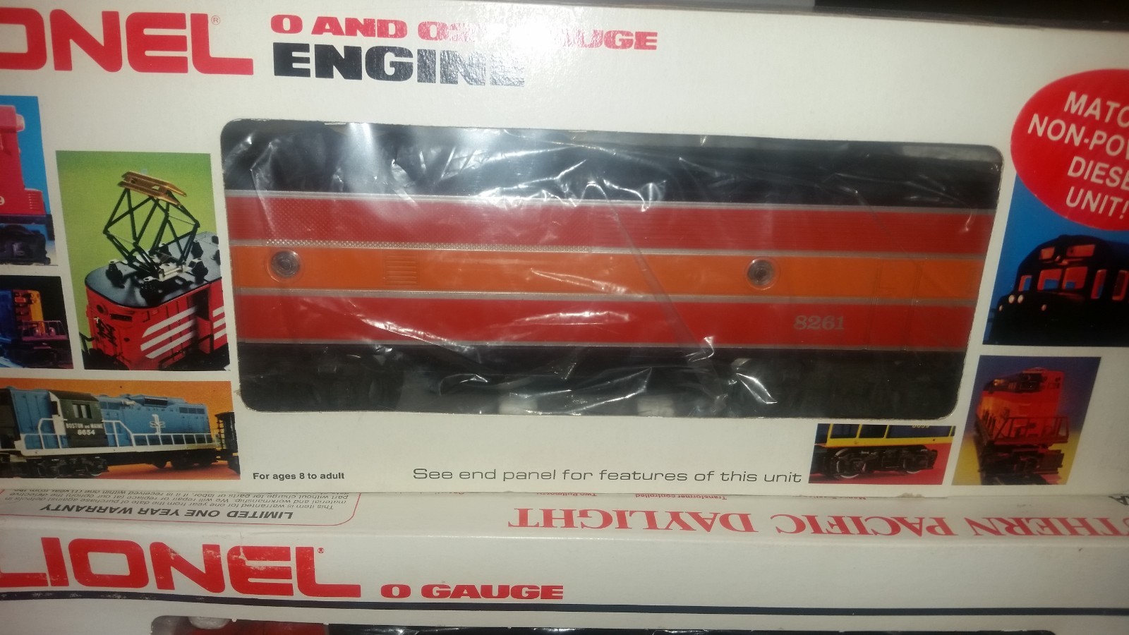 LIONEL Southern Pacific Daylight F3 ABA 8260-8261-8262   with    Boxes 1982