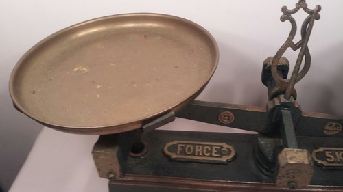 Antique Cast Iron French Balance Scale