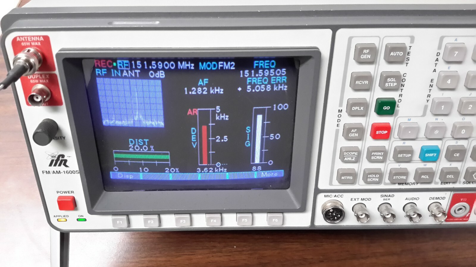 IFR Aeroflex 1600S Service Monitor, Tracking Generator, Spectrum Analyzer