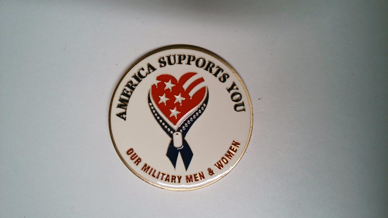 CHALLENGE COIN AMERICA SUPPORTS YOU OUR MILITARY MEN & WOMEN