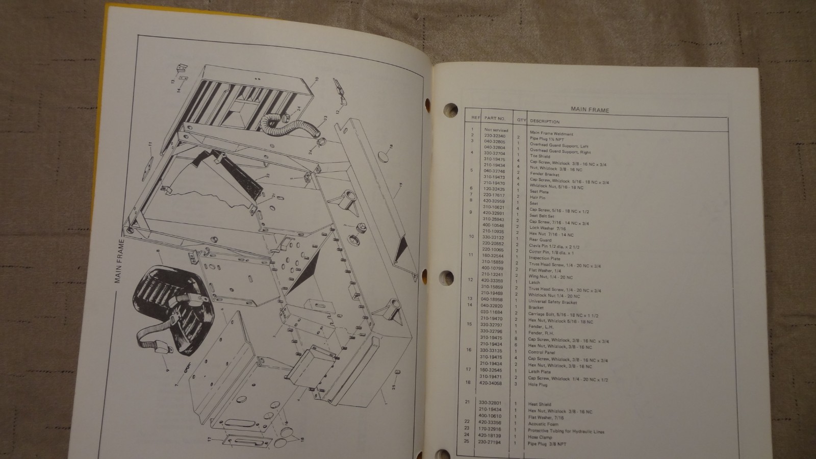 MUSTANG OMC 312 Skid Steer Loader Parts Manual 000-96804