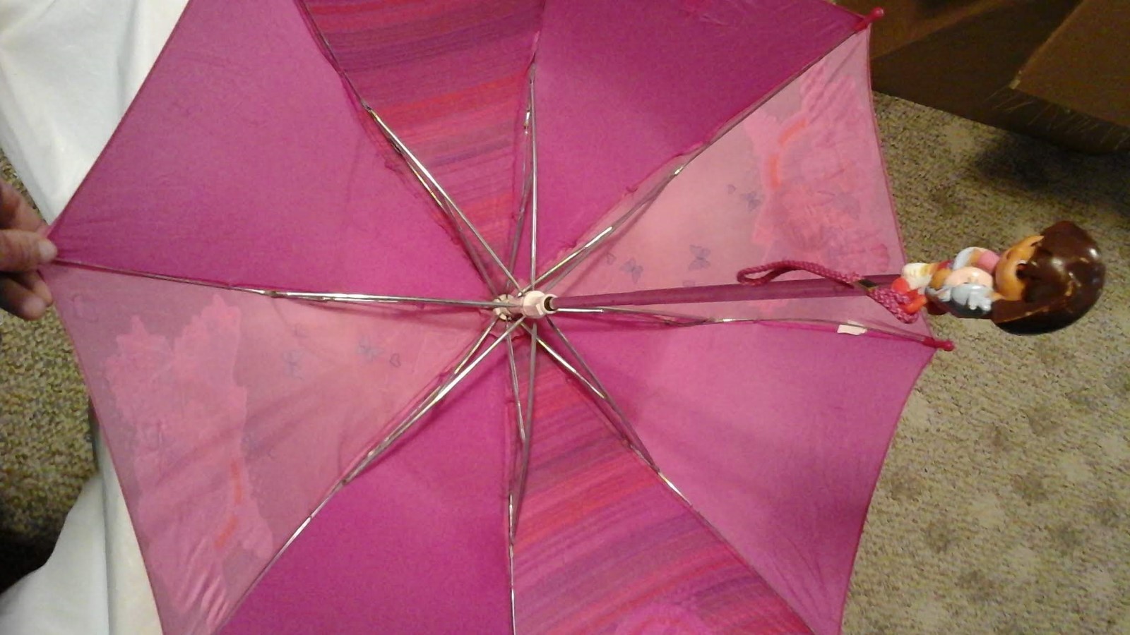 Dora the Explorer Pink Folding Umbrella with Strap Dora Hugging Bootsa