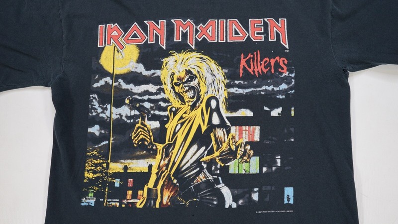 80s Iron Maiden 「魔力の刻印」ペイントスウェット(XL) Iron