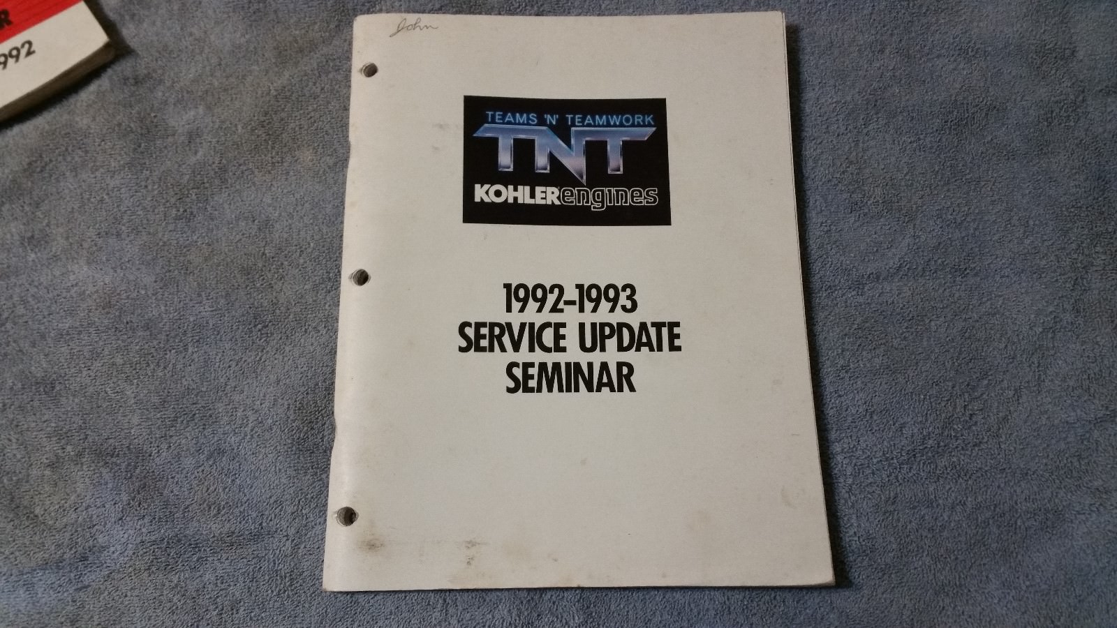 Kohler engine update seminar manual book 1990-1994   4 books