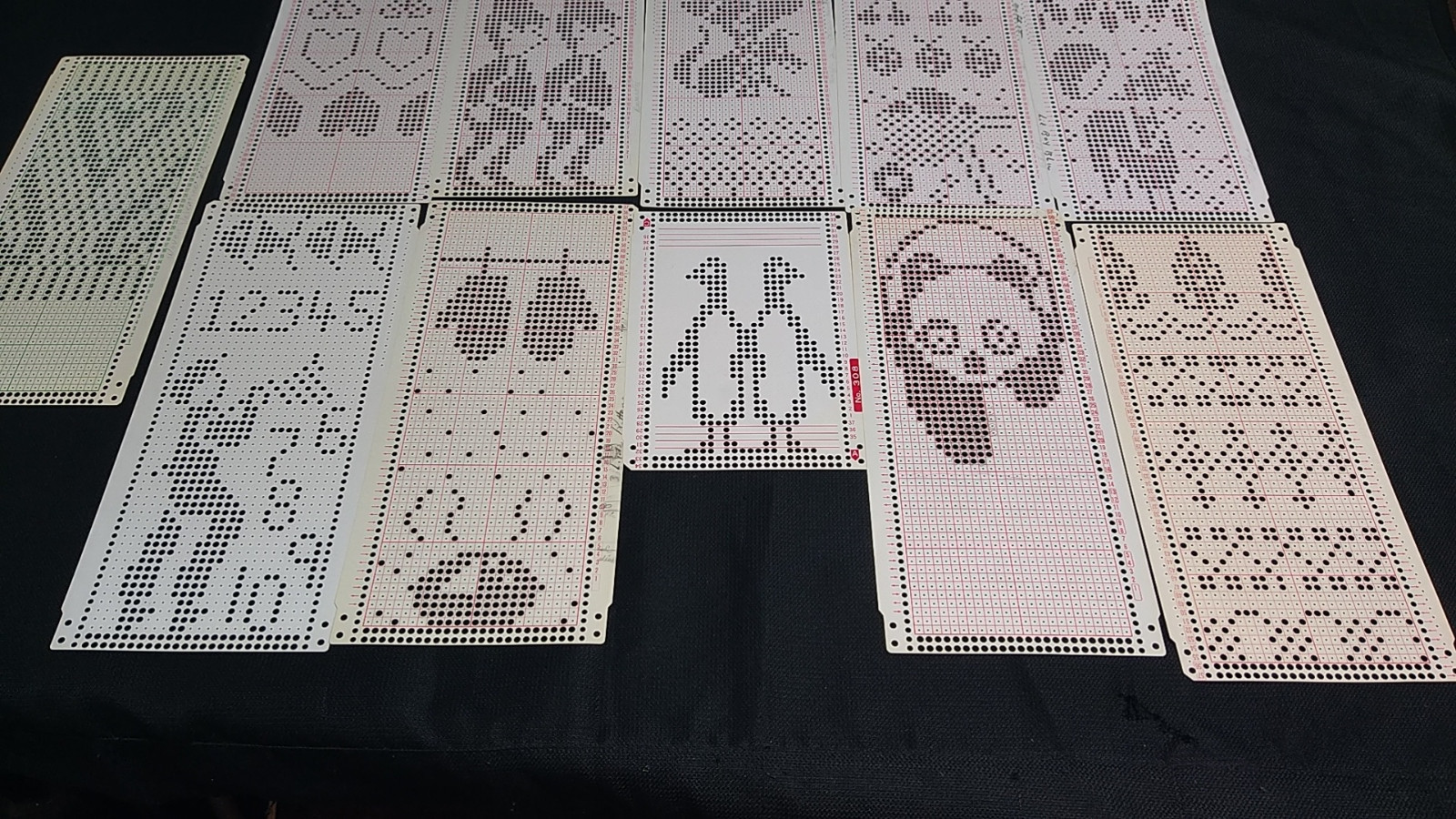 21 Children Seasonal Punch Cards for Brother Knitting Machines Singer Silver