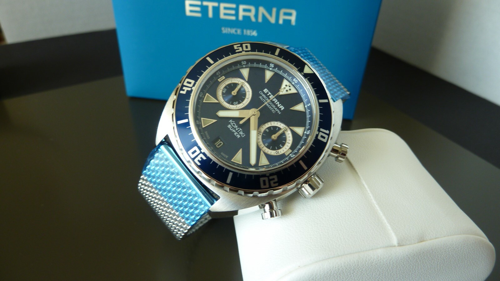 Pre-owned Eterna Men's Royal Kontiki Automatic Chronograph Watch 7770.41.89.1718