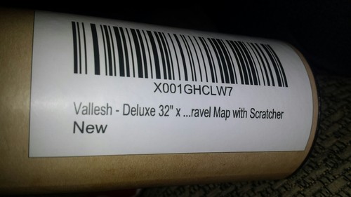 Vallesh || Scratch Off || World Map Poster with Scratcher || Brand NEW ||