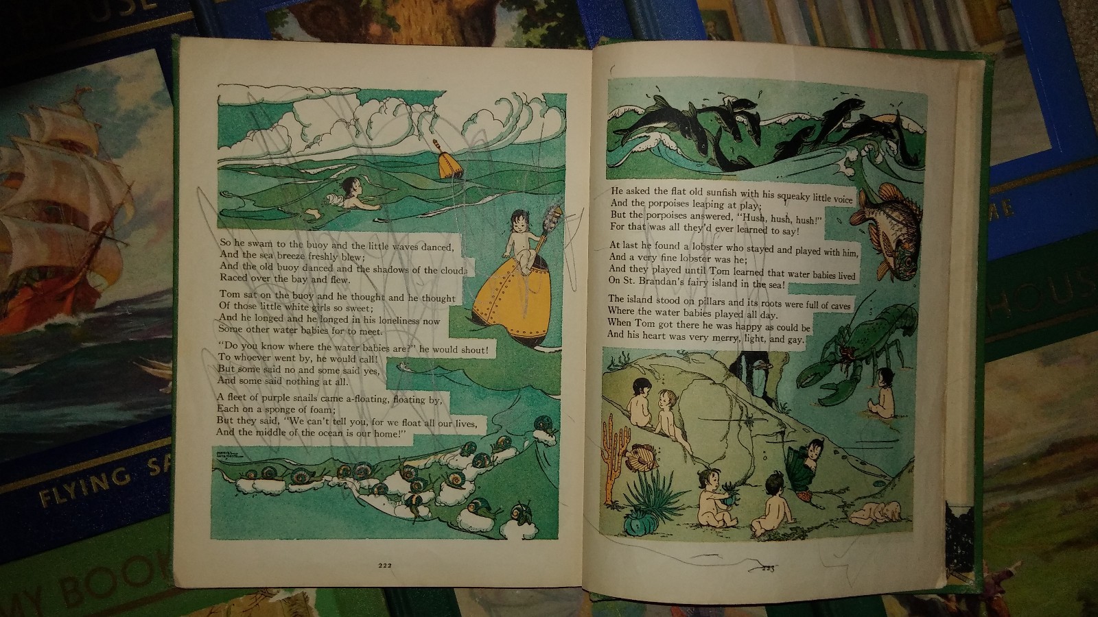 My book house children's books 1937 volumes 2 thru 12 Little Black Sambo