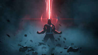 Superheroes cyclops x men superheroes minimalism Stitched Gaming Mat Desk 11847