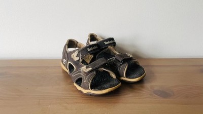 Timberland Boys Brown Velcro Sandals Size UK 10 Kids