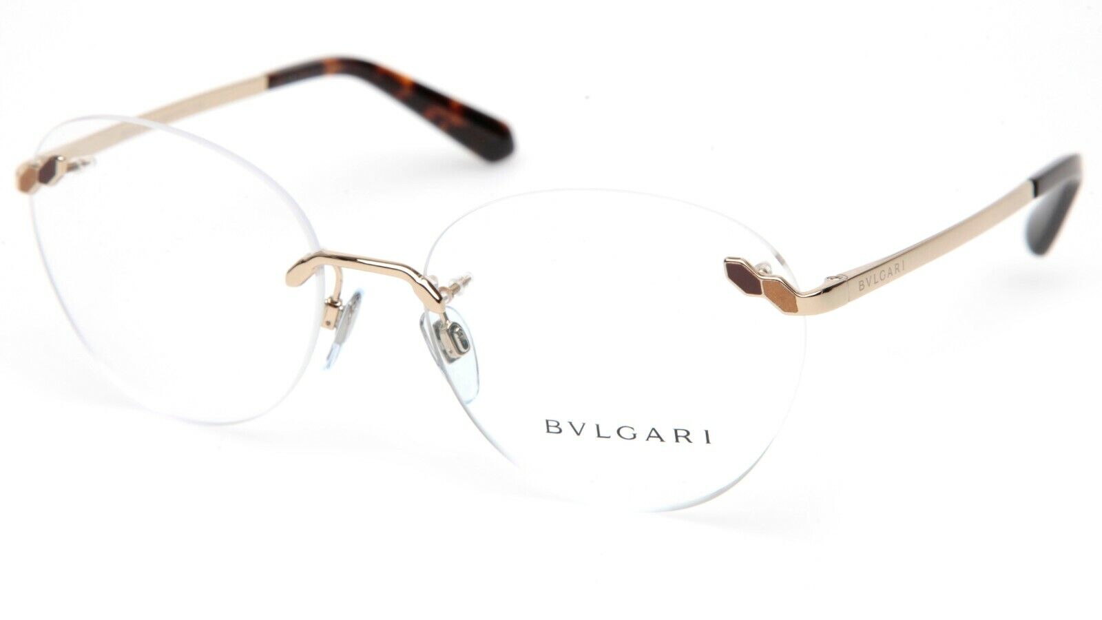 NEW BVLGARI 2213 278 Gold EYEGLASSES GLASSES 56-17-140 B48mm NEW BVLGARI 2213 278 Gold EYEGLASSES GLASSES 56-17-140 B48mm
