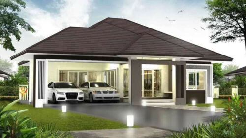 Custom House Home Building Plans 3 BedRoom 2 BathRoom With Garage & CAD Fil