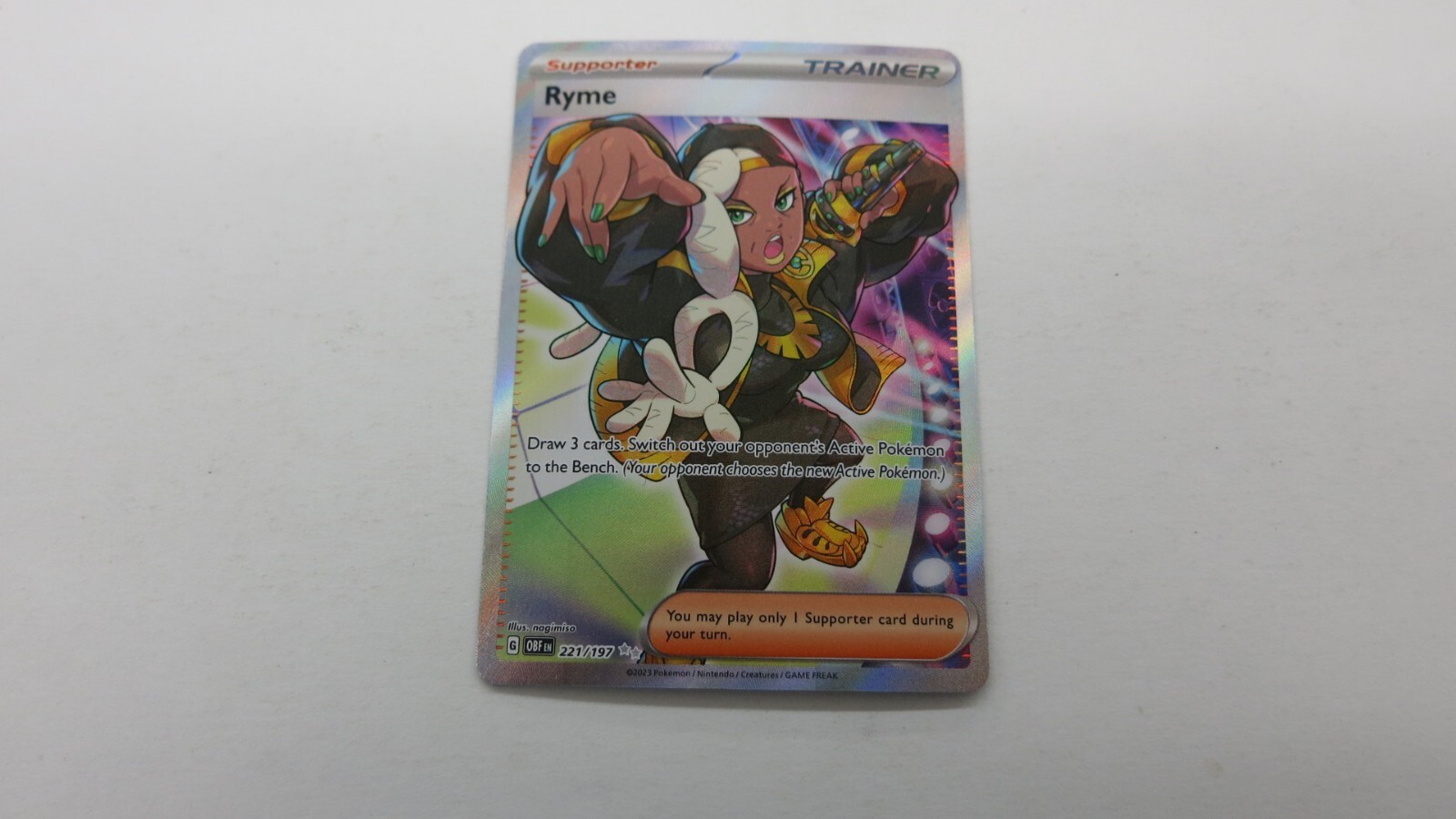 その他 rei Ryme - 221/197 - Obsidian Flames - Holo – Card Cavern
