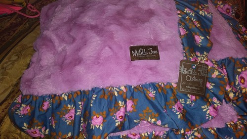 Matilda Jane Wrap Me Up Blanket Pink And Blue* NWT*