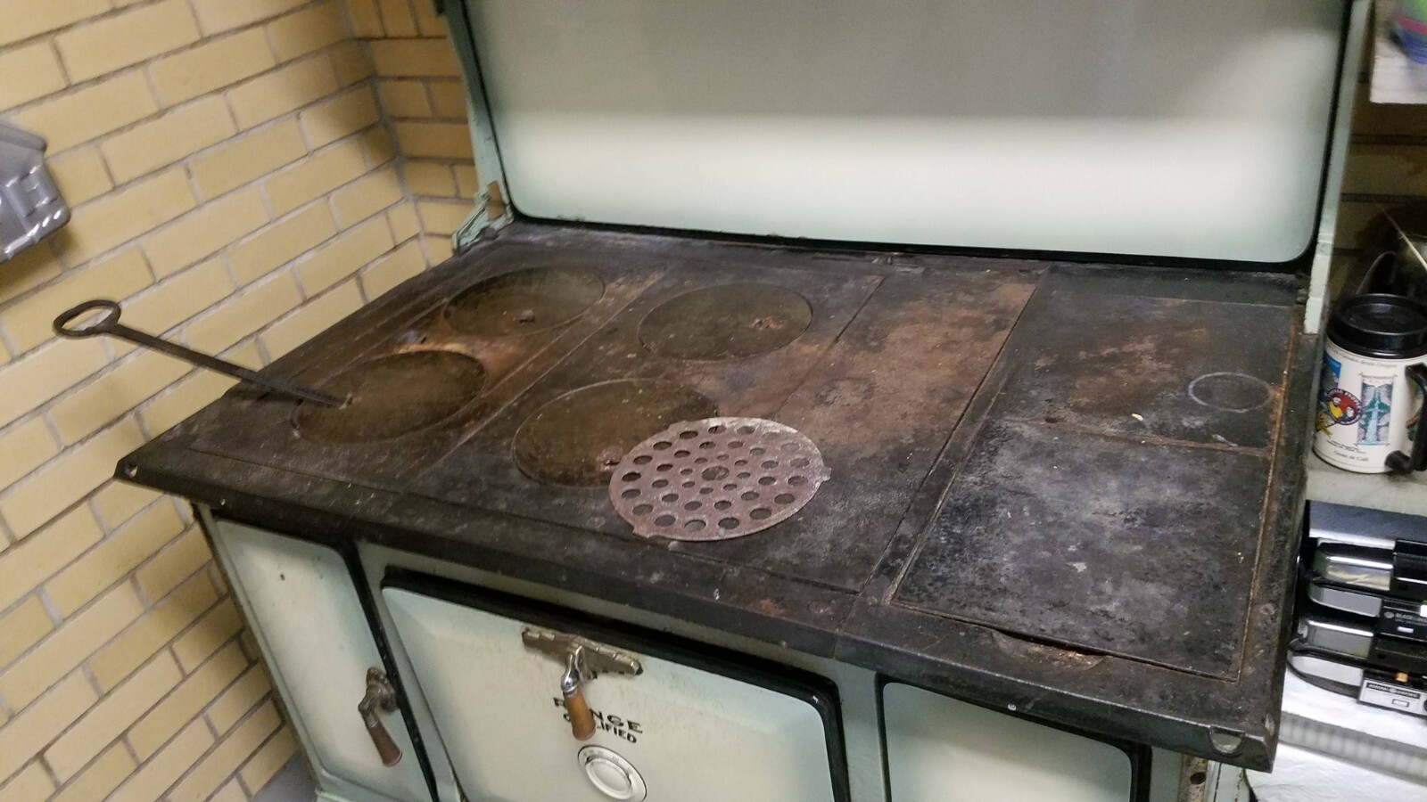 Early 20th century  wood cook stove by Range Qualified