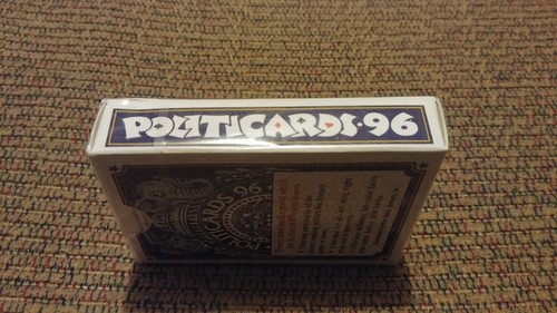 Vintage 1996 '96 Politicards 54 Playing Cards Bill Hillary Clinton Newt Sealed!