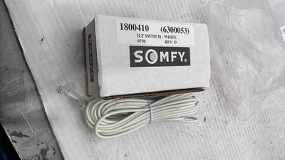 Somfy 1800410 6300053 ILT Switch White 3-Button Decora Wall Switch
