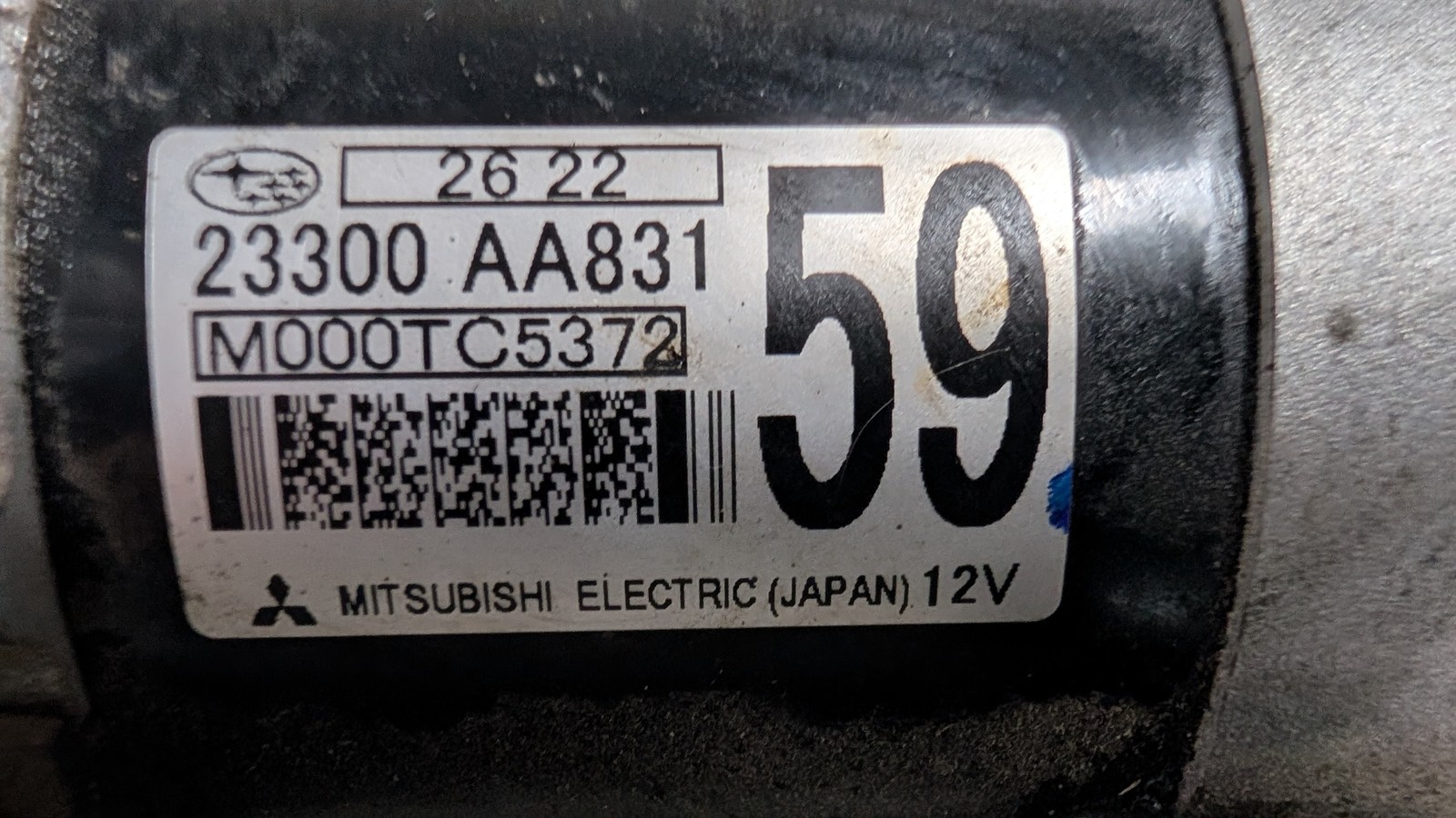 2018 - 2025 Subaru Forester SK Hybrid S AWD Starter Motor - thumbnail 6