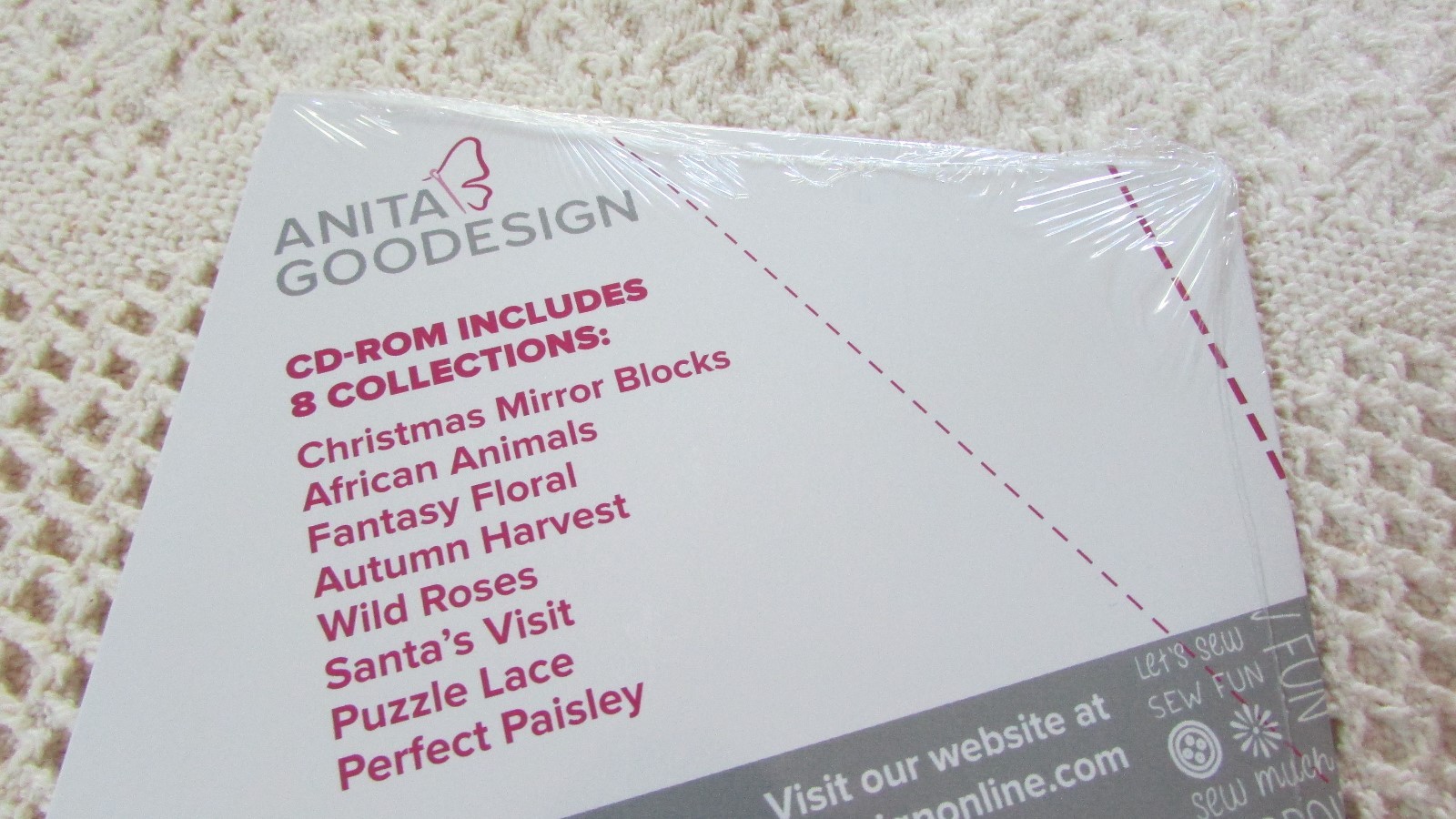 Anita Goodesign Embroidery Party 8 Full Coll Embroidery Design Cd EXCELLENT NEW