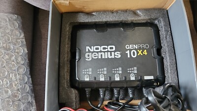 Noco Genius GENPRO10X4 4-Bank 40A 10A/Bank Smart Marine Battery Charger Sealed