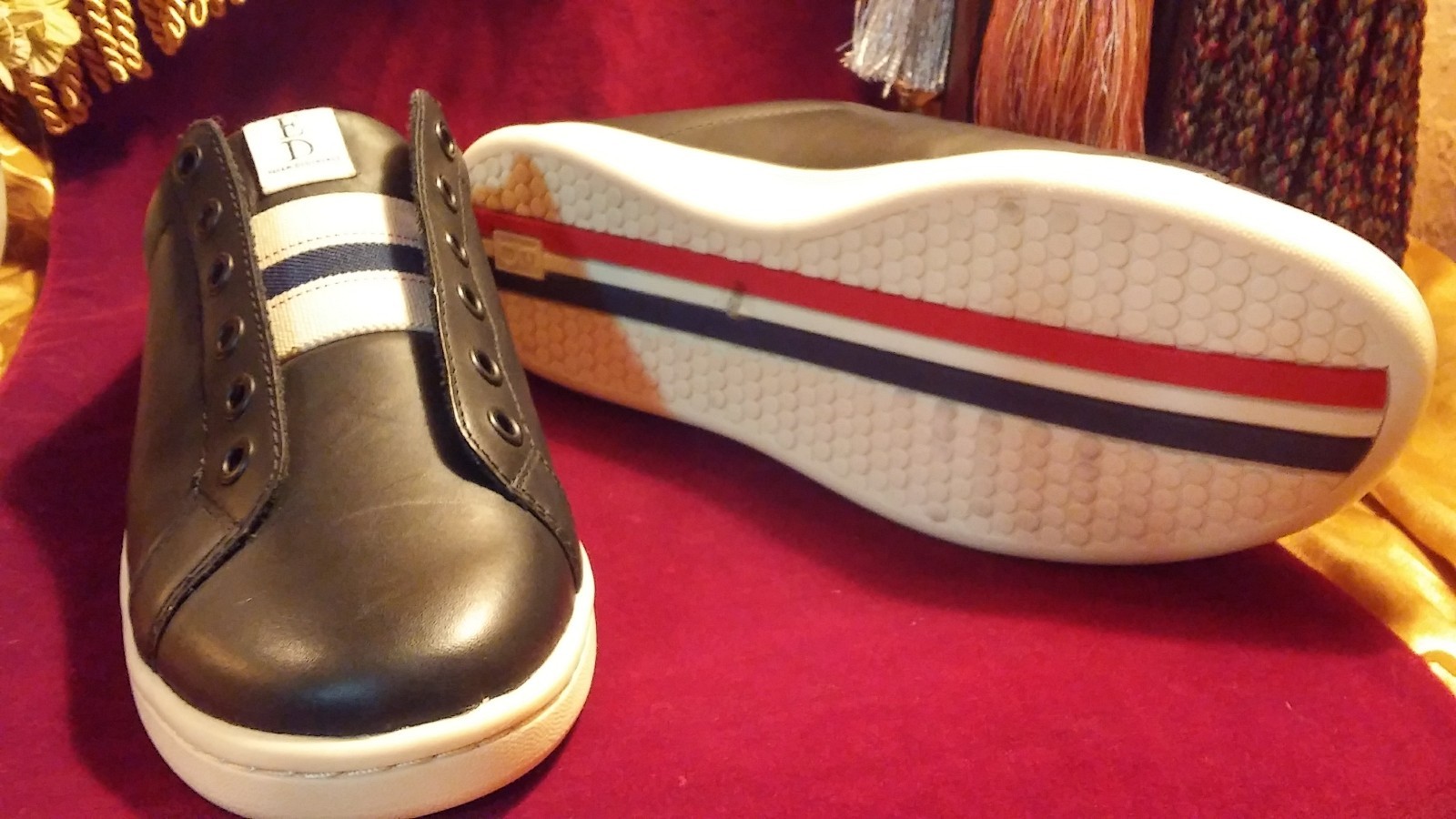 ED Ellen Degeneres Chapa Mule Slip On Black Leather shoes 9 1/2 M