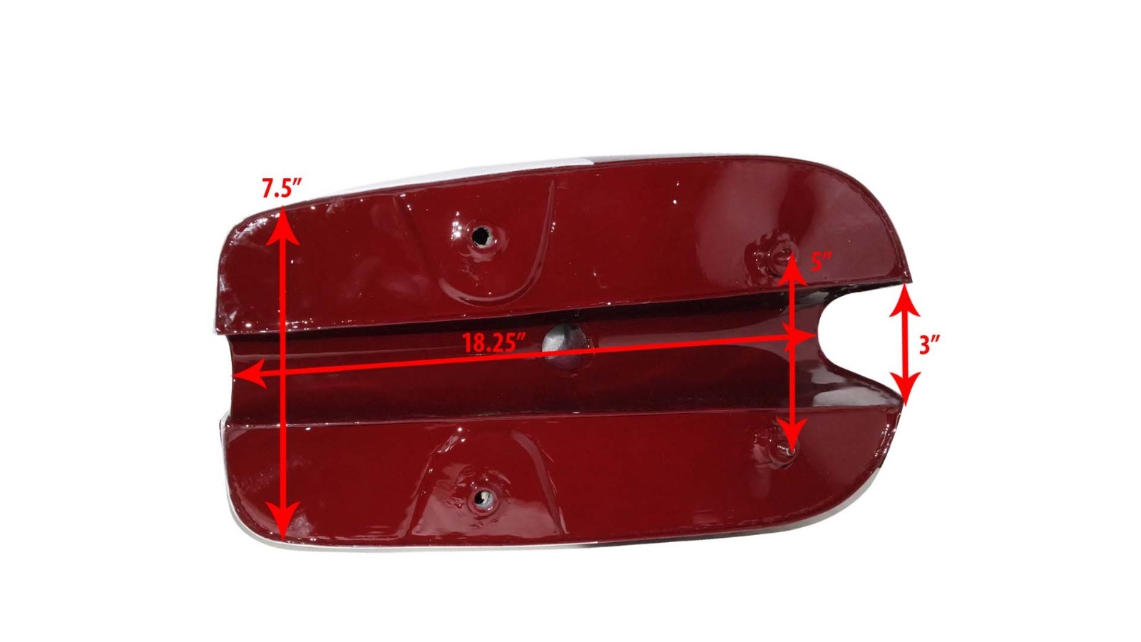 BSA Petrol Fuel Tank White & Cherry Painted A65HA A65-25PH Spitfire Hornet  