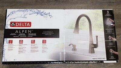 Delta Alpen Venetian Bronze Single Handle Pull-down Kitchen Faucet 19814Z-RBSD