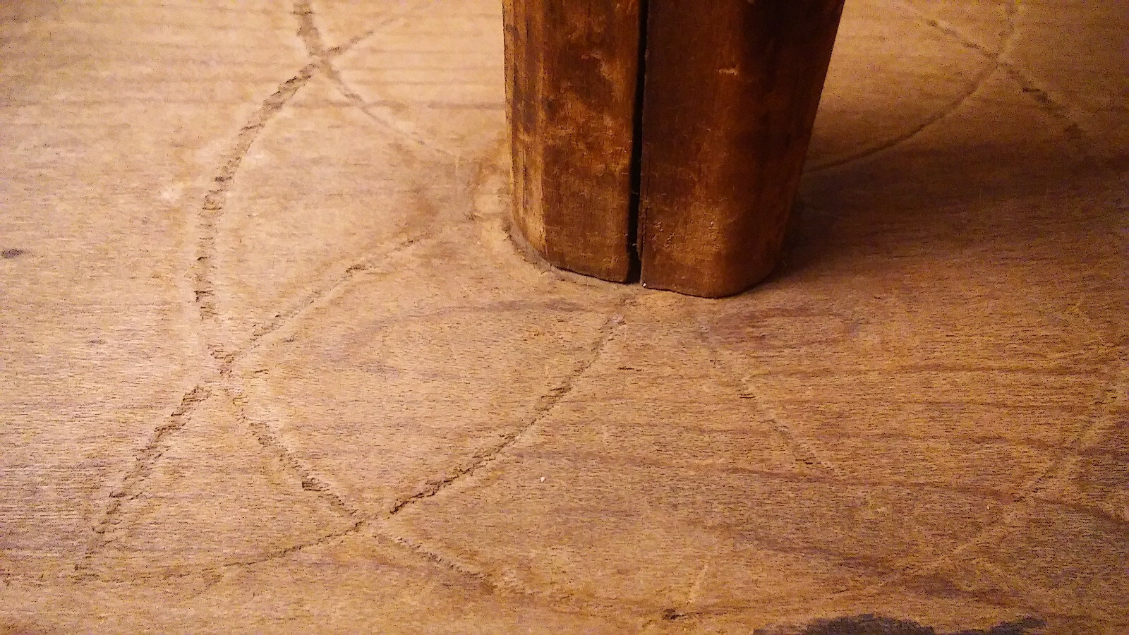 Primitive Antique wooden stand. betty lamp, hat stand, unique piece