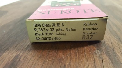 Vintage NuKote NOS Typewritter Ribbon Spool IBM Elec A & B B37