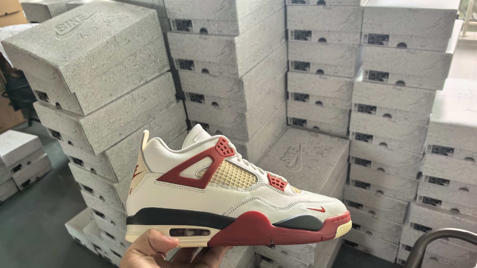 Nigel Sylvester x Air Jordan 4 OG Sail Brick After Brick' IQ8055