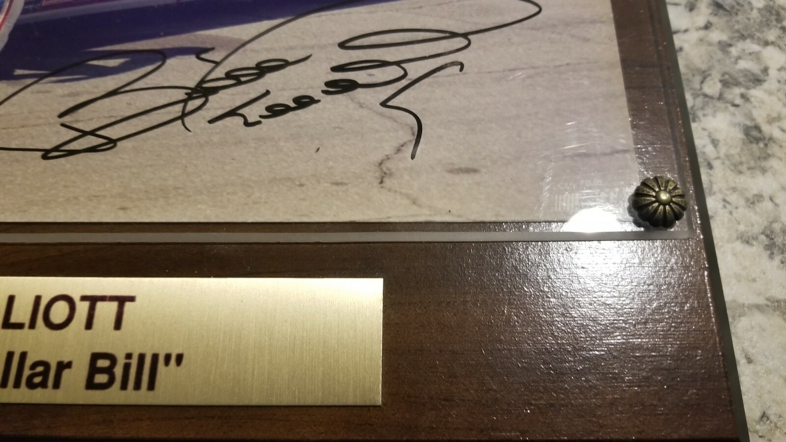 Authentic Autographed NASCAR - Bill Elliott