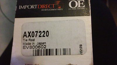 New Steering Tie Rod End Import Direct AX07220 EV800602