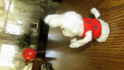 Vintage 1960's Wind-Up Balloon Rabbit & Original Box Made in Japan
