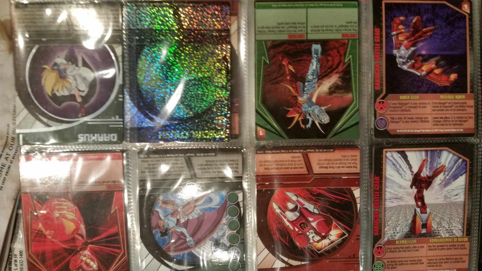 Bakugan Battle Brawlers Lot of 80 Cards, Metal? Cards, Others in BAKUGAN BOOK