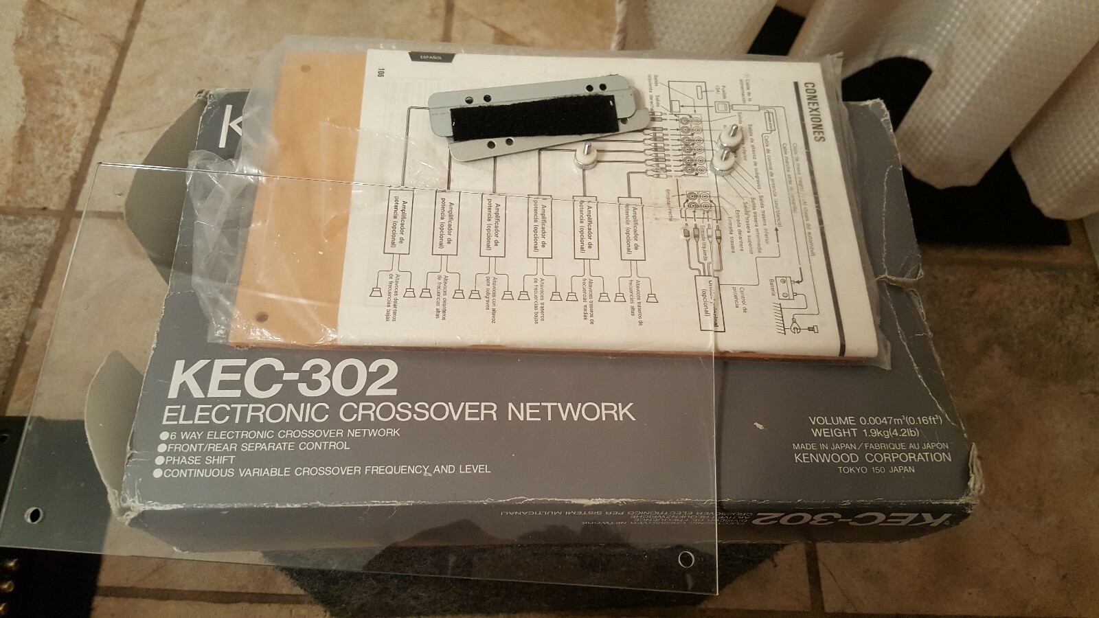 Kenwood kec-302 old school crossover rare hard to find NEW