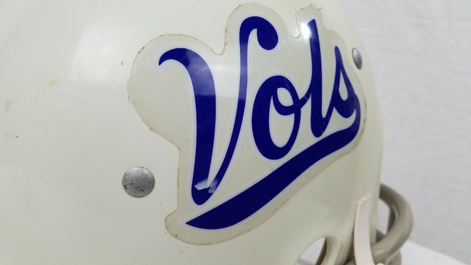 Vintage 1980 Bill Kelley BK 2 Bar Facemask Football Helmet SK40 Vols Medium