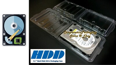 3.5''  Internal Hard Disk Blister Pack Clamshell Anti Static - Lot of 3 10 30 100