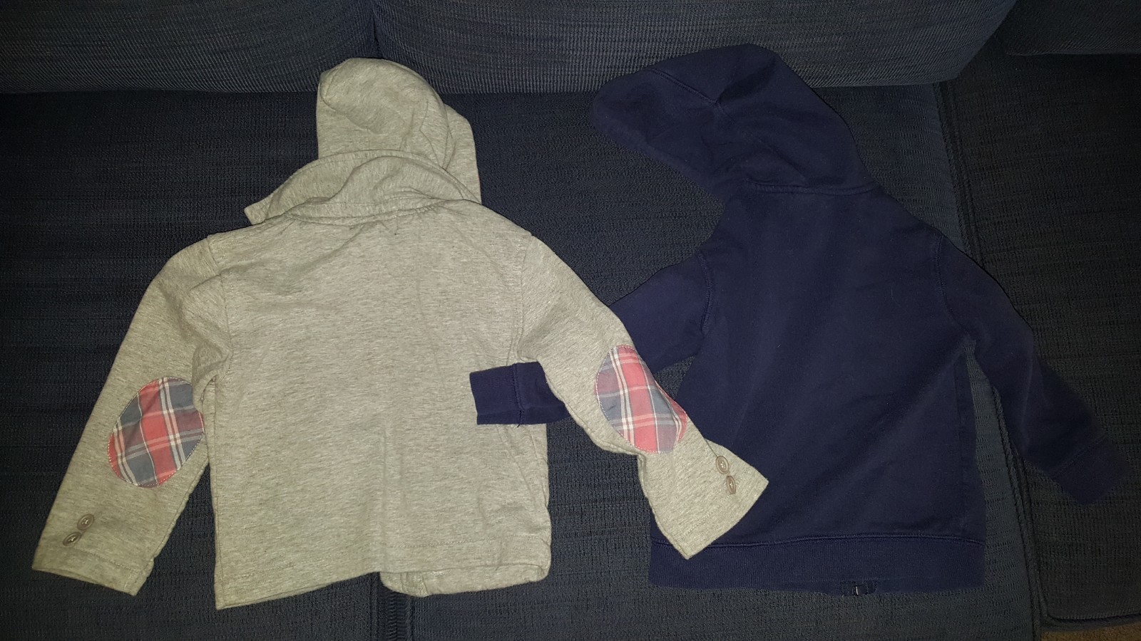 two 3T boys hooded sweatshirts - navy Circo & grey College Boys
