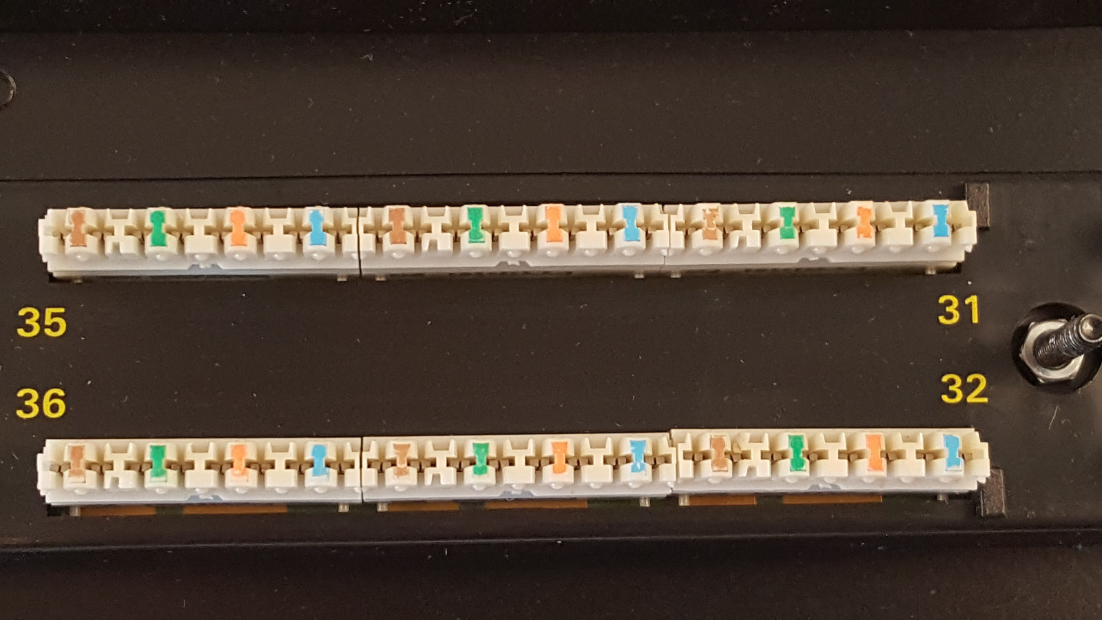 Ortronics 48 Port Cat 5 Patch Panel 3U x 19