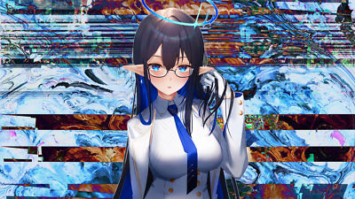 Anime Girls Creative Coding Nimbus Hands In Hair  Gaming Mat Desk 8850