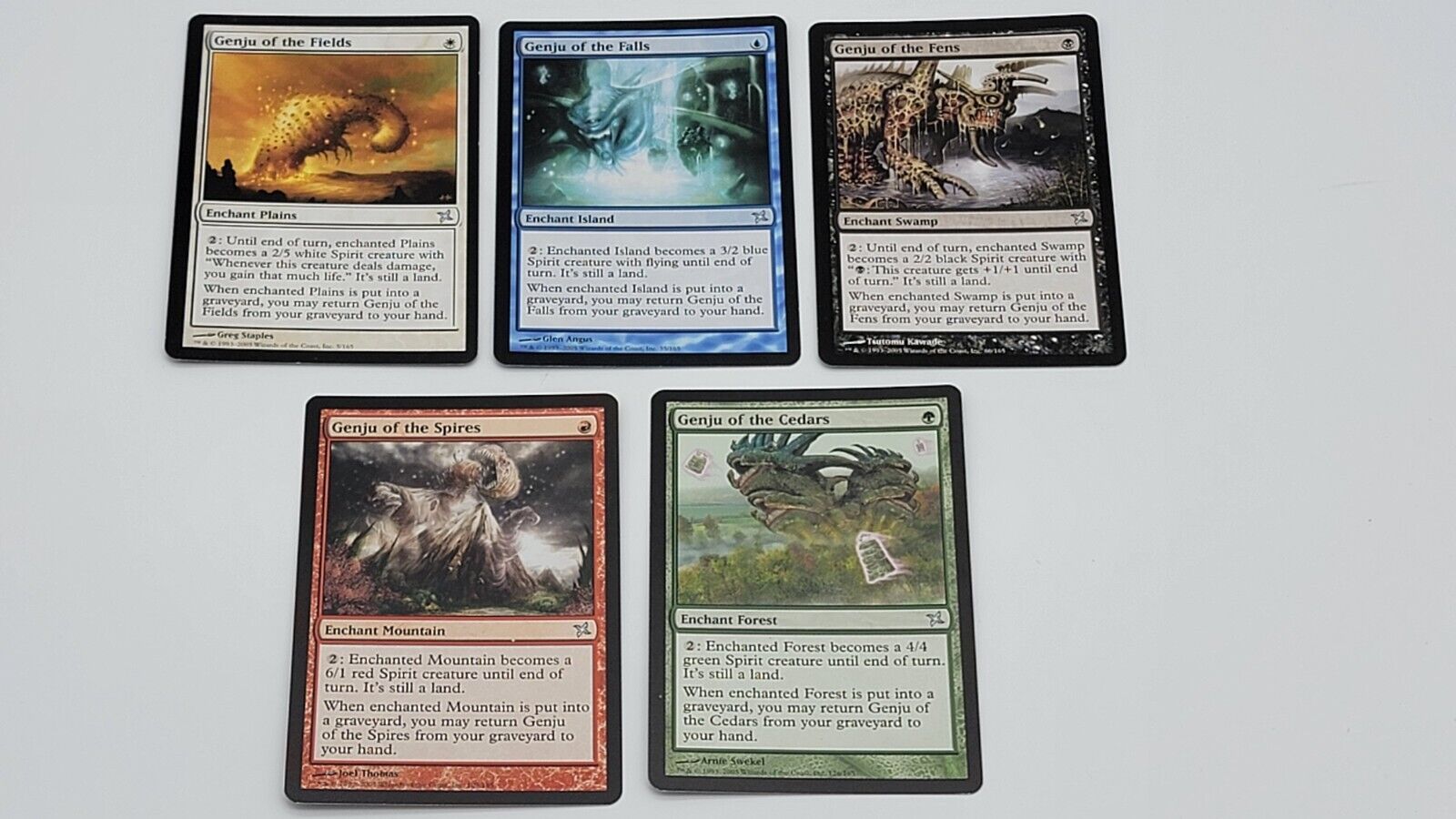 Genju of the Fields 1x FOIL BOK MTG Betrayers Kamigawa Uncommon MINT white Genju of the Fields 1x FOIL BOK MTG Betrayers Kamigawa Uncommon MINT white