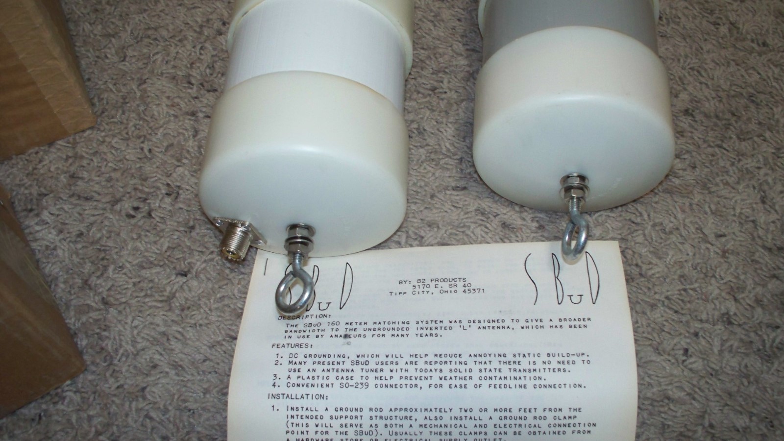 vintage Ham radio S BuD  Choke Balun?? for HF antennas 160 meter