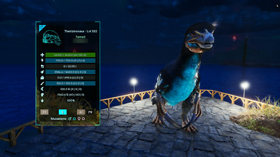 ARK Survival Ascended PvE - ADULT NEW TOP STATS Theri | Therizinosau 1560% MD!