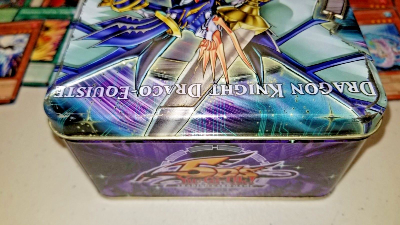 YU-GI-OH  Dragon Knight Draco - Equste,Tin Box & 500+ Cards, Mix Deck