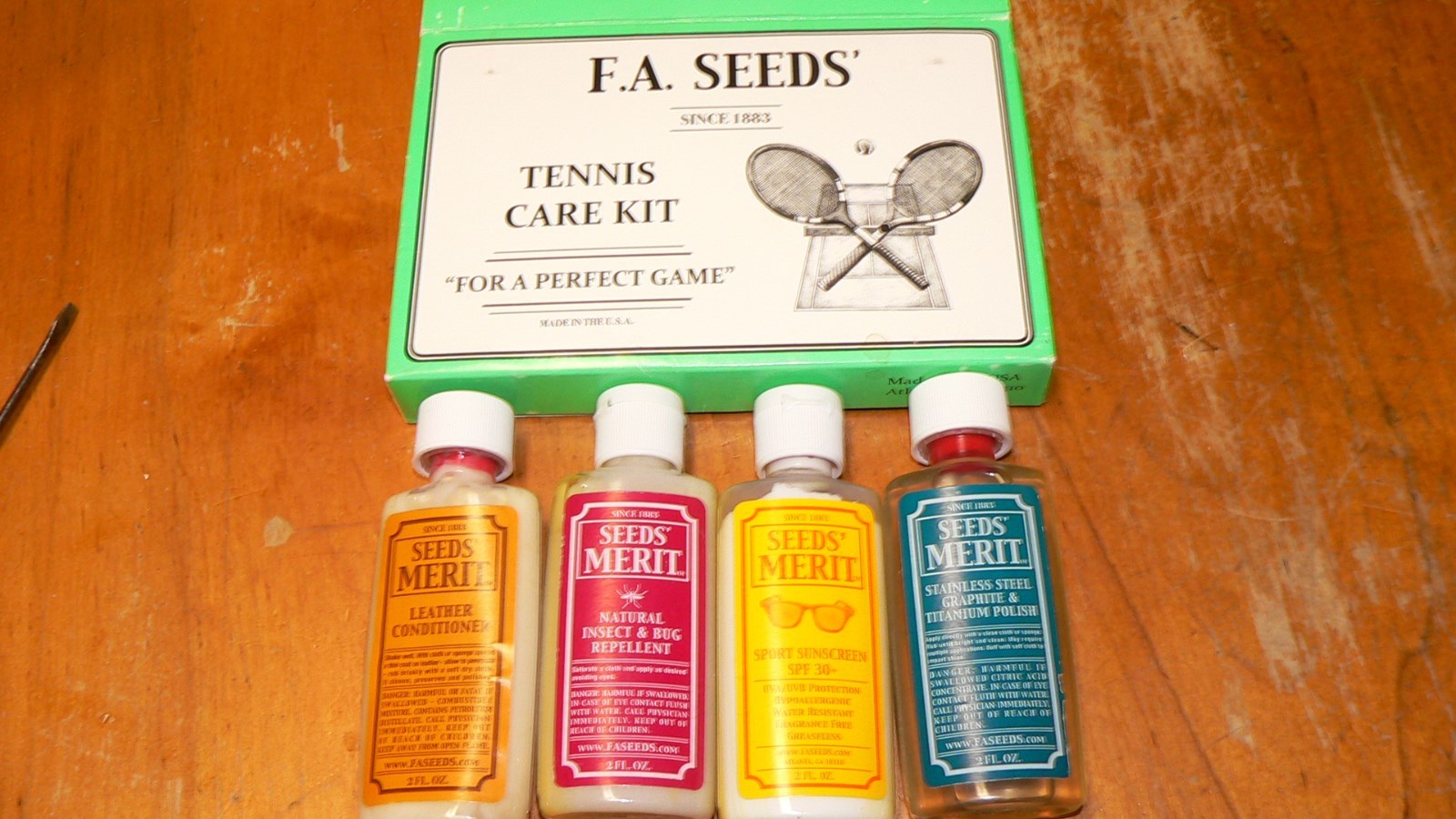 Vintage F. A. Seeds' Tennis Care Kit