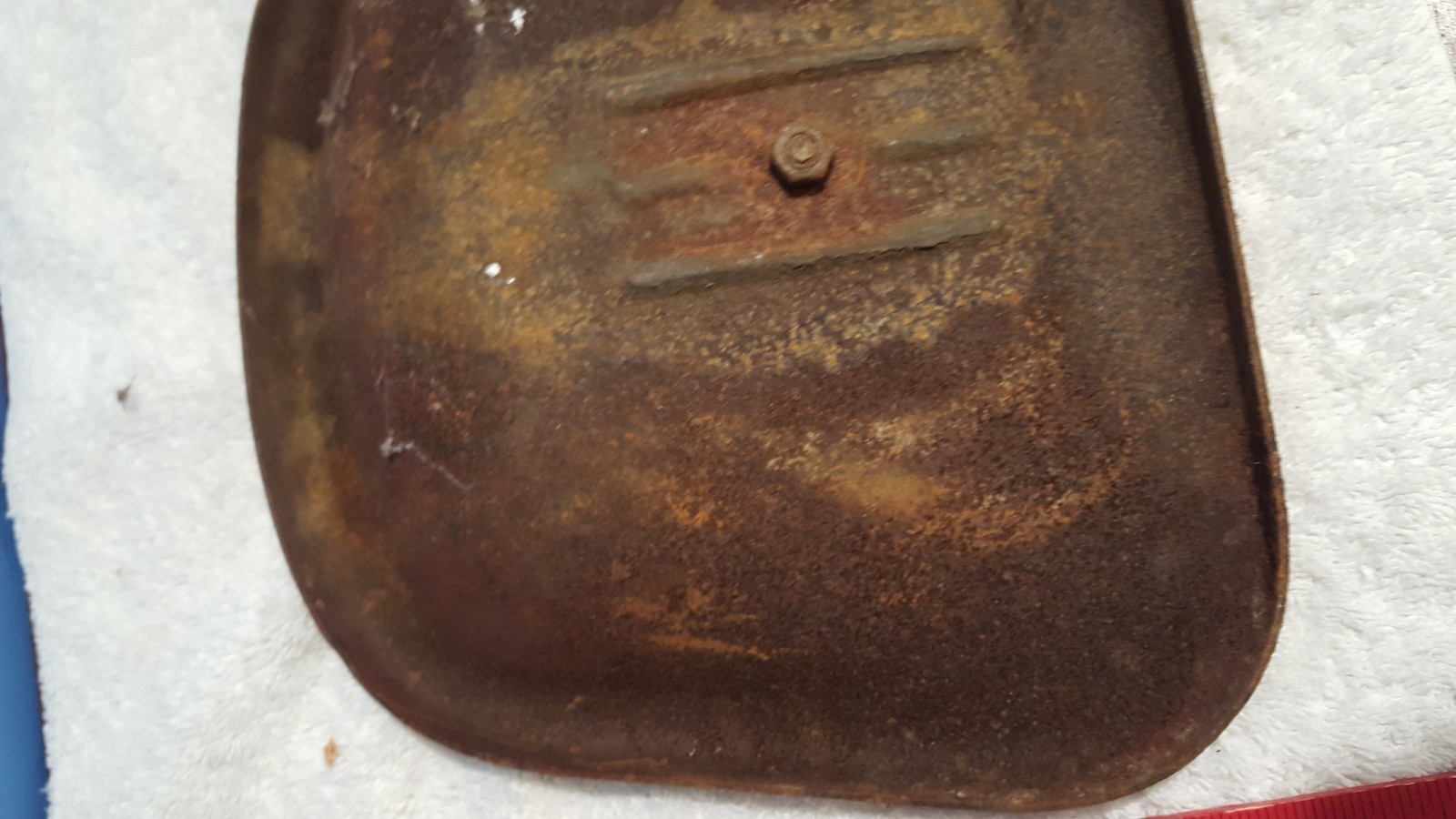 vintage metal toy tractor seat for peddle tractor