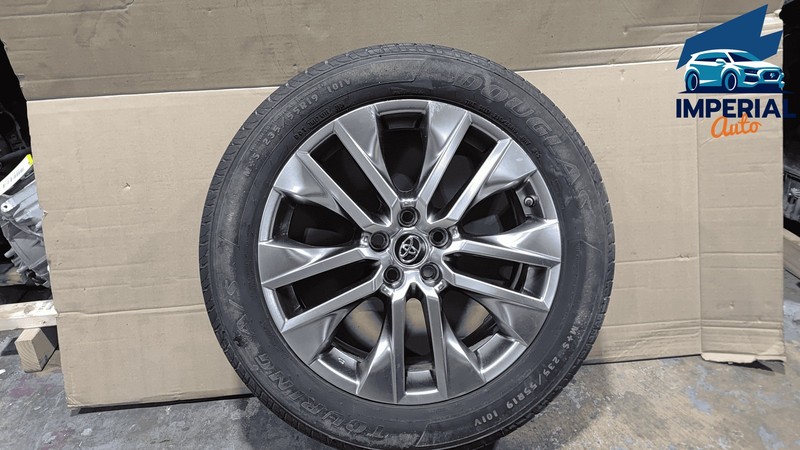 Used Toyota Rav4 2019-2025 Silver Inlay Wheel Rim 19x7.5J W/ Tire 235/55R19 101V OEM